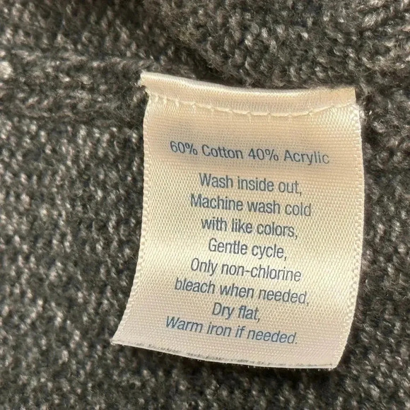 Urban Pipeline 1/4 Zip Button Pullover Collared or Mock Neck Gray Sweater Mens L - Picture 9 of 9